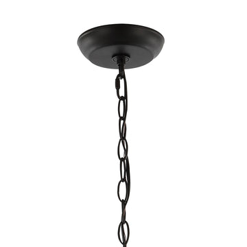 Milo 19" Rustic Farmhouse Iron LED Pendant - JONATHAN Y